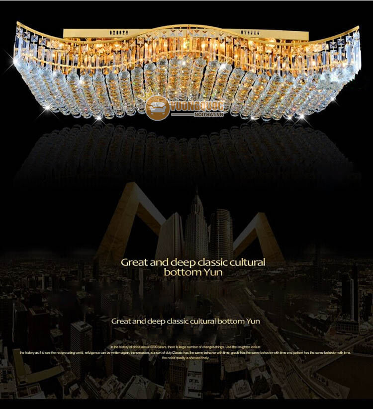 Đèn ốp trần hình chữ nhật kích thước lớn CM230-10